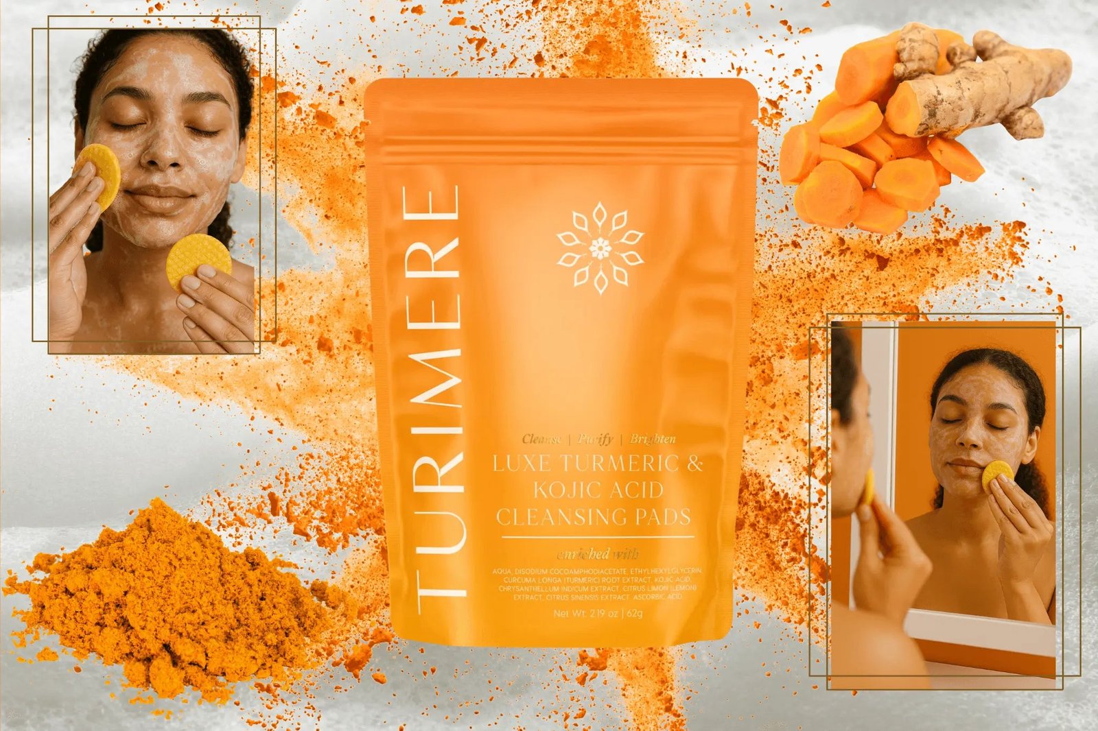 Luxe Turmeric & Kojic Acid Cleansing Pads - Image 2